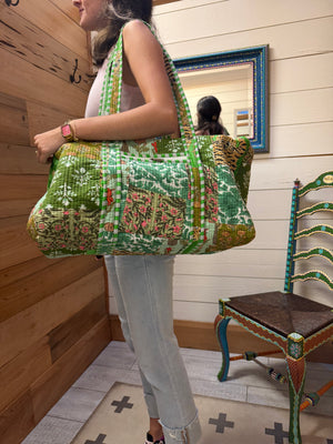 Quilted Homemade Overnight Bags