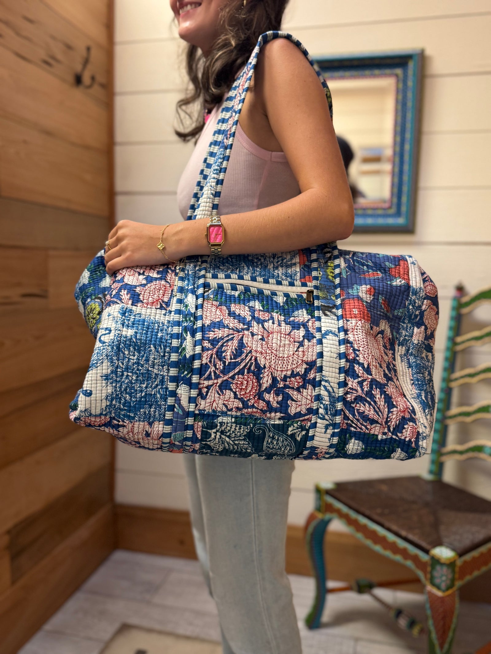 Quilted Homemade Overnight Bags